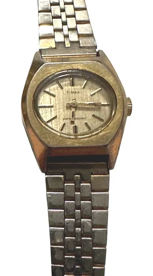 Vintage Timex Women's Watch Gold Tone Water Resistant Analog‎ Wristwatch thumbnail 1