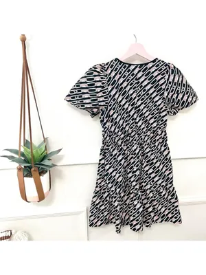 Anthropologie Somerset Mini Dress in Blue Geometric Short Size S thumbnail 8
