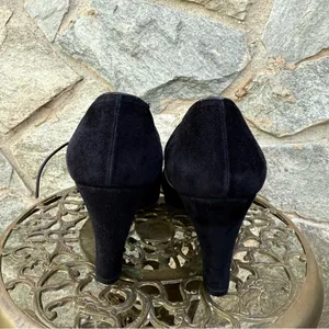 Gucci Vintage Black Suede Heels size 7 thumbnail 7