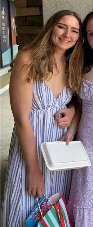 Blue striped dress thumbnail 5