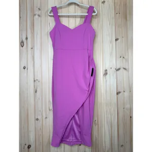 NWT Lulus Always Beautiful Rose Pink Sleeveless Tulip Midi Dress Cocktail Sz XL thumbnail 2