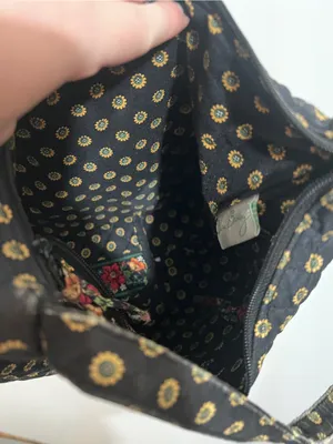 Vera Bradley Vintage Americana Shoulder Bag Purse & Wallet Set Blue and Red thumbnail 9