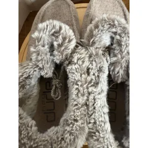 Hey Dude Britt Sz 9/40 Women's Nut Beige Faux Fur Lined‎ Booties w/Laces & Snaps thumbnail 8