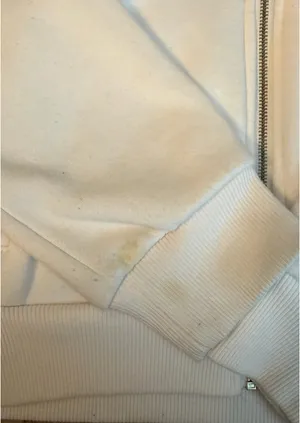 White Zip Skimmer Hoodie thumbnail 3