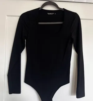 Abercrombie Black Long Sleeve Bodysuit thumbnail 1