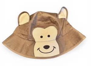 San Diego Zoo Wildlife Alliance Monkey Bucket Hat Adult Brown Safari thumbnail 1