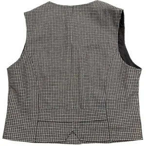 Gap Stretch Wool Houndstooth Vest Double Breasted Career Top Womens Size‎ Medium thumbnail 2