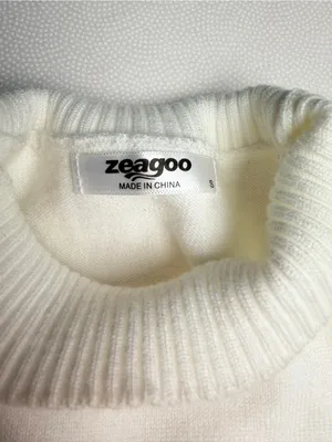 Zeagoo Womens Small White Mock Neck Sleeveless Sweater Vest Knit Top thumbnail 4