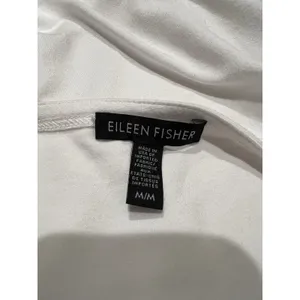 Eileen Fisher Women's White Asymmetrical Tunic Size Medium Lagenlook‎ Minimalist thumbnail 5