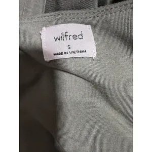 Wilfred Aritzia Lydia Ruched Mini Bodycon Dress‎ Sage Green Women's Size Small thumbnail 12