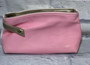 LACOSTE COSMETICS MakeUp Bag Pouch Vintage Pink Perfumes thumbnail 1