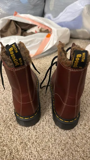Cherry Fleece Lined Dr. Martens thumbnail 11