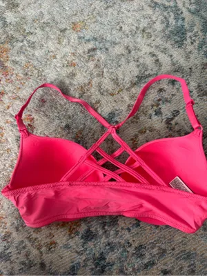 Women’s Pink Strappy Back T-Shirt Bra NWT thumbnail 2