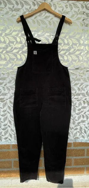Lucy & Yak Black Organic Cord Dungarees US 6 UK 10 Whimsigoth Overalls thumbnail 1