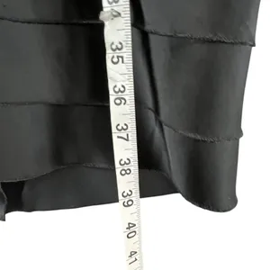 Scarlett Nite Y2K Halter Dress 14 Black Satin Tiered Ruffled Cocktail Retro HOCO thumbnail 11