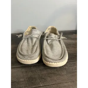 Hey Dude Wendy Stretch Fleece Glacier Gray Slip On Loafers Shoes Womens 8 thumbnail 2