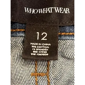 Who What Wear Jeans Womens Size 12 Cropped Dark Wash (3004) thumbnail 7
