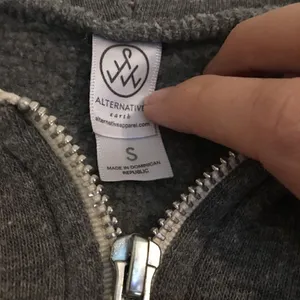 Alternative Earth gray eco-zip up hoodie S‎ thumbnail 7