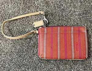 Coach Striped Wristlet thumbnail 1