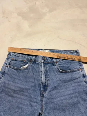 Abercrombie & fitch ankle straight ultra high rise 32 short thumbnail 3