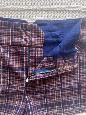Free People Micro Shorts Plaid Size 4 NWOT thumbnail 4