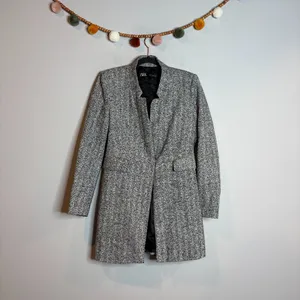 Zara Grey Herringbone jacket thumbnail 2