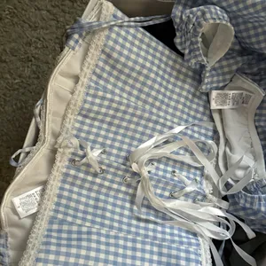 Light Blue Gingham 2 Piece Skirt Set thumbnail 4