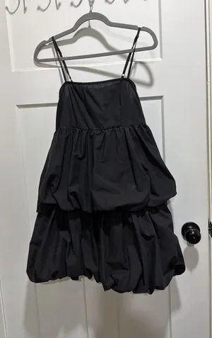 Black mini tiered Dress thumbnail 1