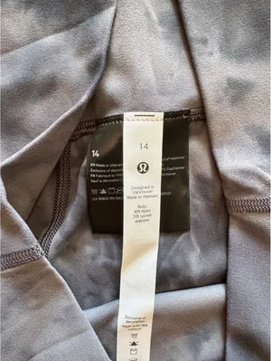 Lululemon Align High Rise 25” Diamond Dye Pitch Grey Graphite Grey Size 14 NWT thumbnail 6