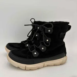 SOREL Women's Black Waterproof Lace-Up Explorer II Joan Boots Size 9.5 thumbnail 5