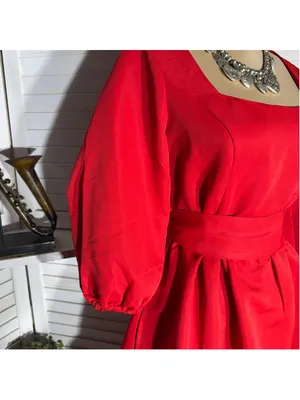 NWT peasant dress 3/4 ballooned sleeves ruffled homecoming cocktail Holiday sz S thumbnail 7