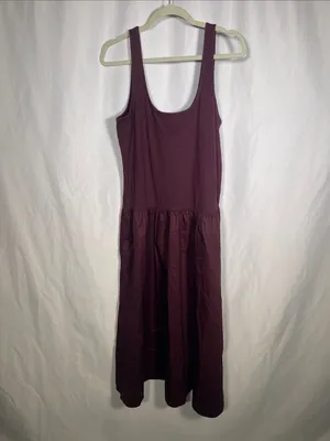 Old Navy Womens Sleeveless Midi Dress Plum Purple Xl thumbnail 2