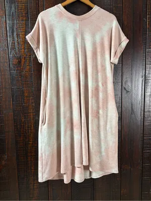 Talulah Rose Tie-Dye Short Sleeve Relaxed Tshirt Midi Dress thumbnail 2
