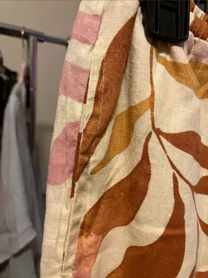 Nicole Miller Pink and Tan Zebra-Print Wide Leg thumbnail 4