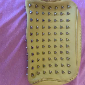 Tory Burch bag silver Studded green neonish leather with handle thumbnail 7