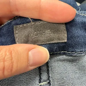 Mother High Waisted Ankle Fray Jeans Womens 24 Raw Hem Skinny Blue Denim Fall thumbnail 13