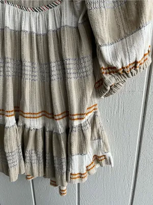 Free People Cosy Striped Mini Dress Co Size S thumbnail 3