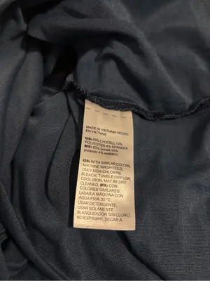 Chico's Navy Blue Denim Look Sleeveless Collared V-Neck Tunic Size 4 (20/22-XXL) thumbnail 7