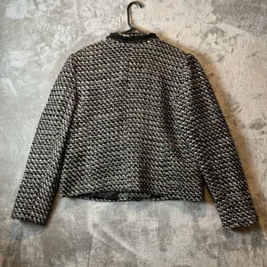 Talbots Breckenridge Tweed‎ Jacket Wool Blend Black Gold Sz 16 Career Office thumbnail 4