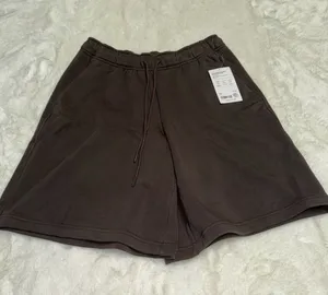NEW athleta brown heavyweight terry bermuda short thumbnail 1