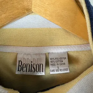 Vintage Benison Apparel Quarter Zip Fleece Moose Pullover Sweater Size L thumbnail 5
