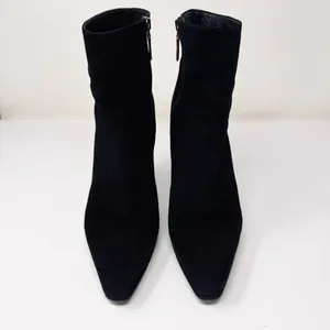 PRADA black suede ankle boots, made in Italy, size 39 thumbnail 5