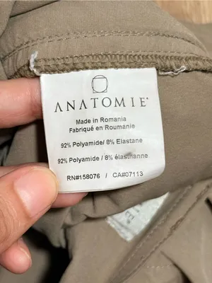 Anatomie Khaki Travel Pants Women's XS Slim Zip Ankle Stretch Hiking Golf thumbnail 4