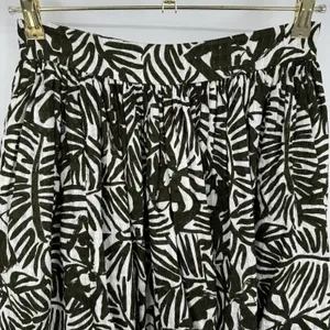 Kate Spade Orchid Coreen Havana Skirt Womens 2 Olive Green Tropical Pleated Mini thumbnail 3