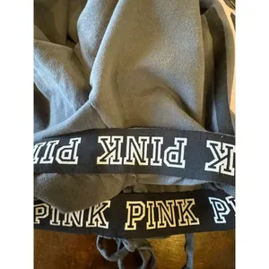 Victoria's Secret Pink Pants Women XS‎ Gray Pink Logo Elastic Waist Joggers Y2K thumbnail 7