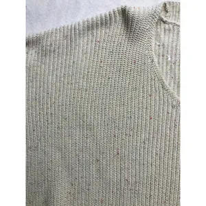 ANDRÉE BY UNIT Speckled V Neck Cotton Sweater Knit‎ Top Plus Size 2X thumbnail 3
