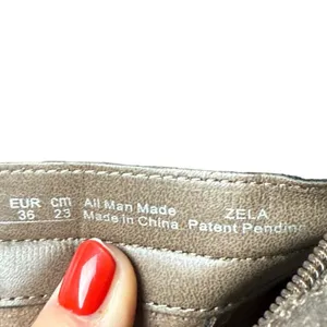 Natural Soul by Naturalizer Zela‎ Gray Ankle Boots Women's Size 6M Moto Combat thumbnail 8