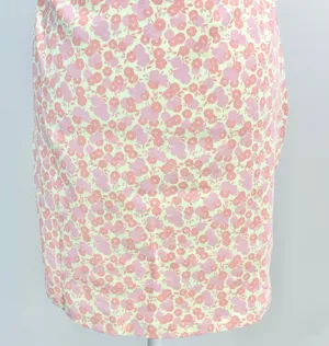 New Floral Print Knit Tube Dress Strapless Mini Green Pink thumbnail 12