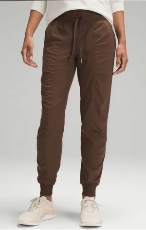 Lululemon Dance Studio‎ Mid-Rise Drawstring Joggers Women's 2 Brown Activewear thumbnail 1