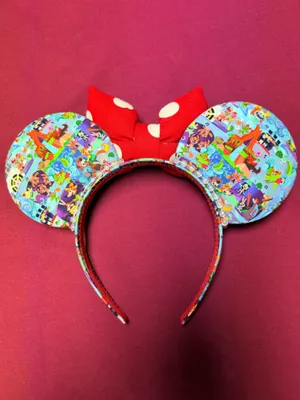 Disney Parks Splash Mountain Minnie Mouse Red Polka Dot Puffy Bow Headband thumbnail 5